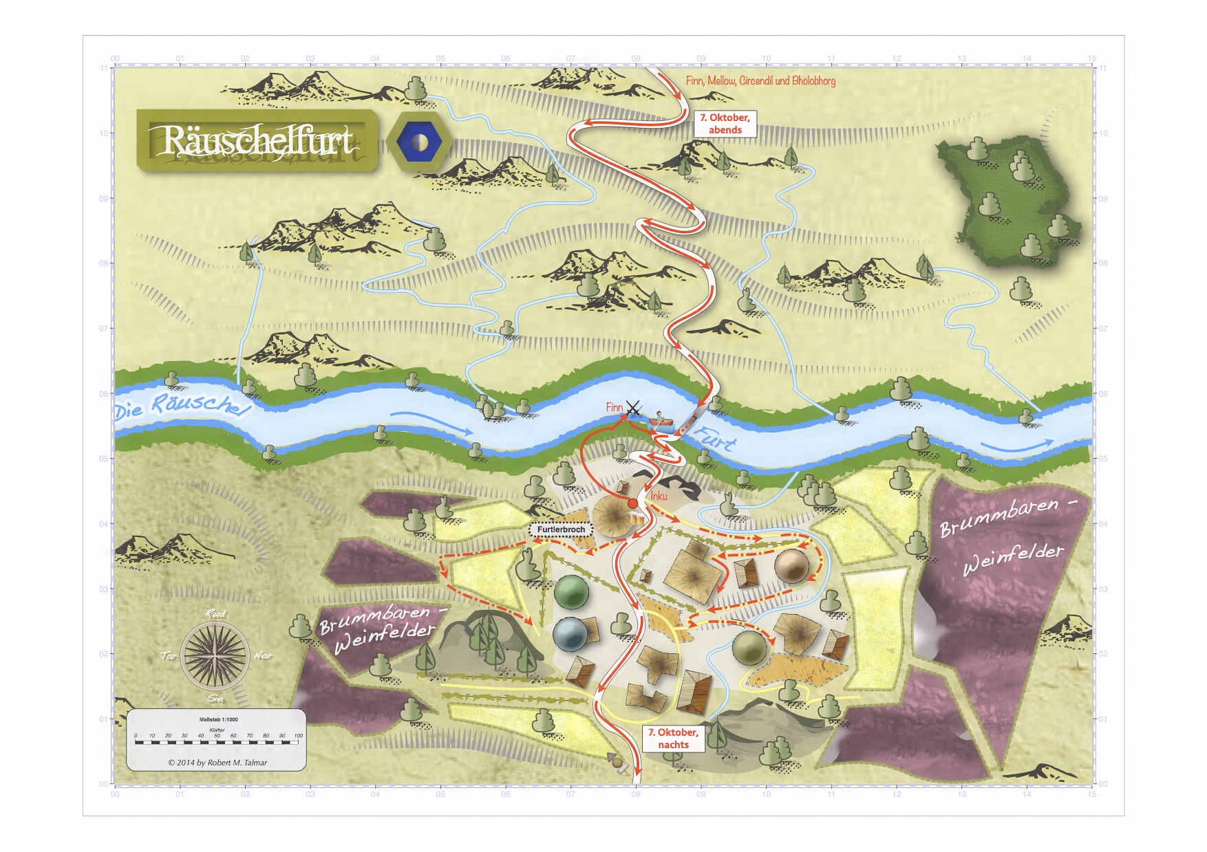 Karte 13 – Räuschelfurt